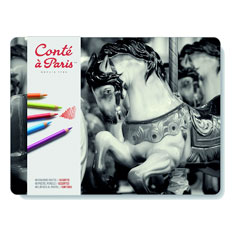 Conte A Paris : Carres : Color Crayon : Bordeaux 31